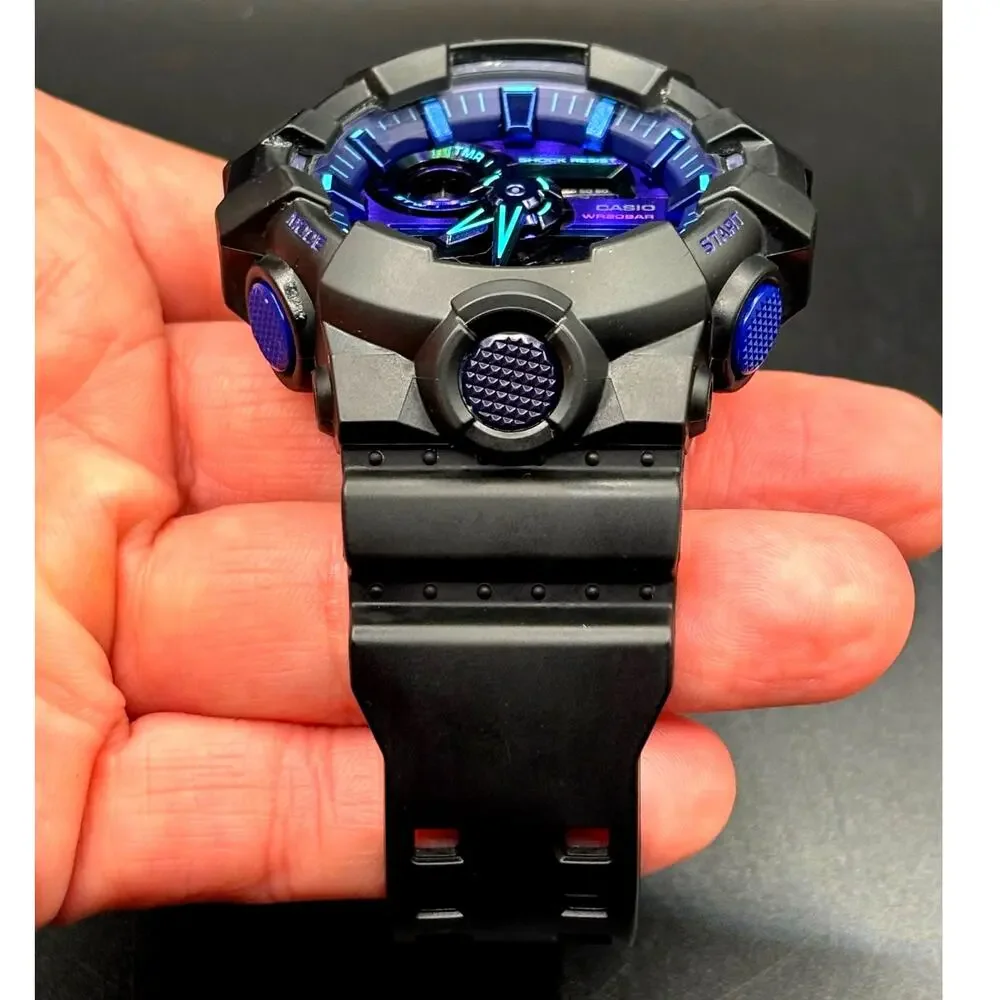 Casio G-Shock GA700VB-1A Virtual Blue Analog Digital Men’s Watch